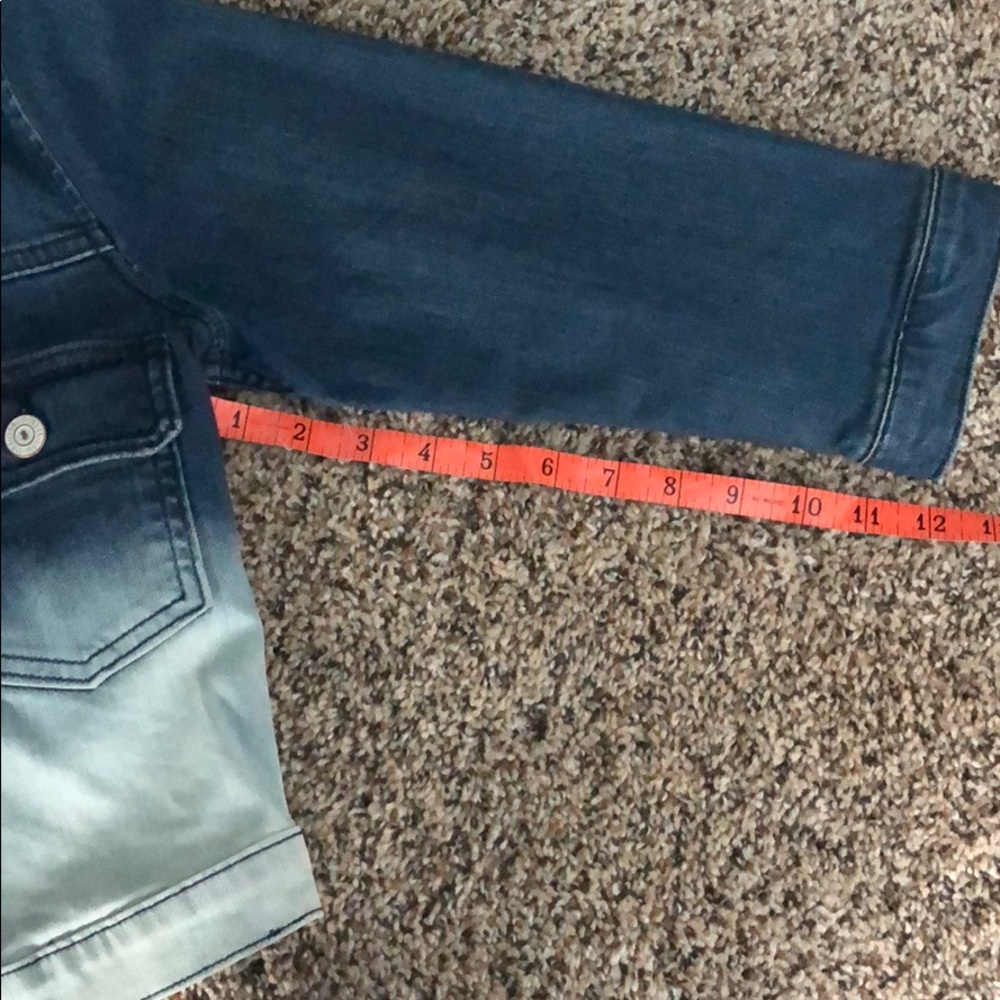 Levi Cropped Jean Jacket, Women’s Size S Ombré - Picture 6 of 7